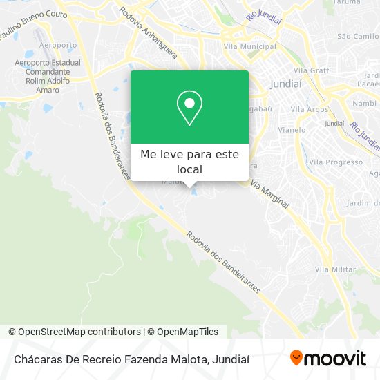 Chácaras De Recreio Fazenda Malota mapa