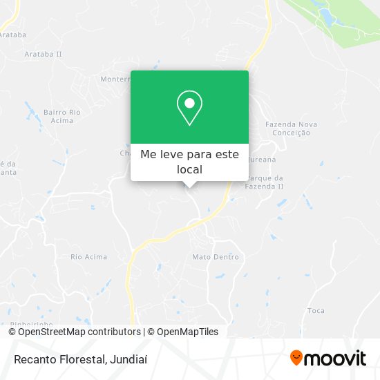 Recanto Florestal mapa