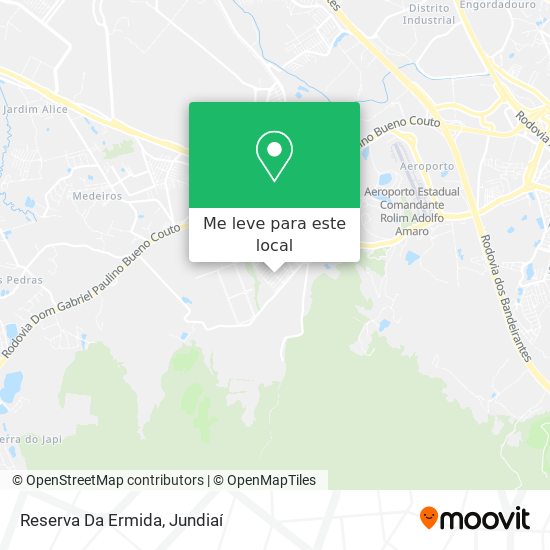 Reserva Da Ermida mapa
