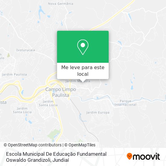 Escola Municipal De Educação Fundamental Oswaldo Grandizoli mapa