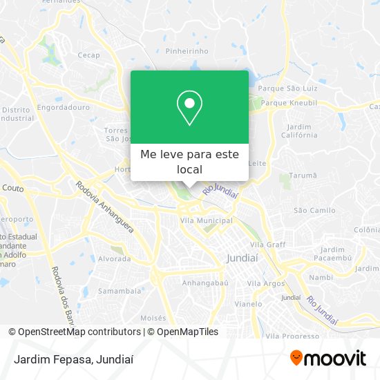 Jardim Fepasa mapa