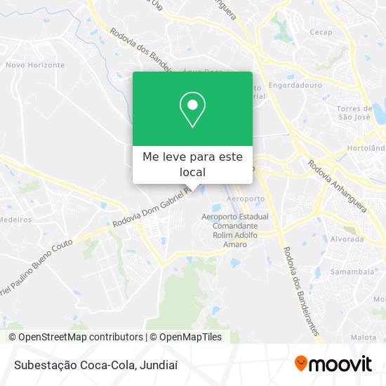 Subestação Coca-Cola mapa