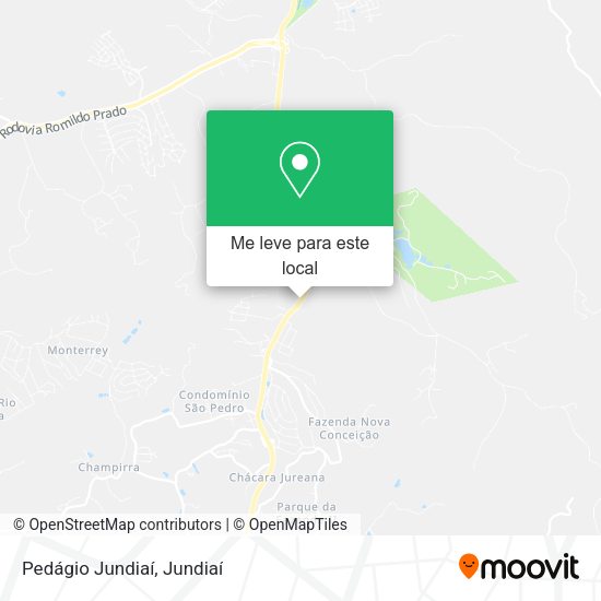 Pedágio Jundiaí mapa