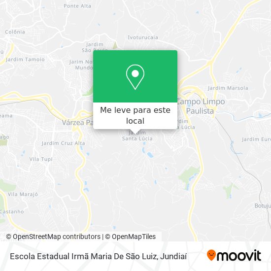 Escola Estadual Irmã Maria De São Luiz mapa