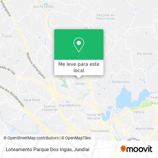 Loteamento Parque Dos Ingás mapa