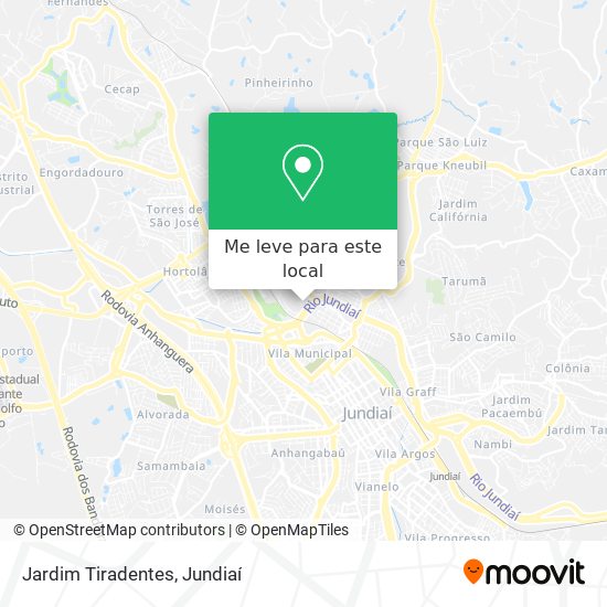 Jardim Tiradentes mapa