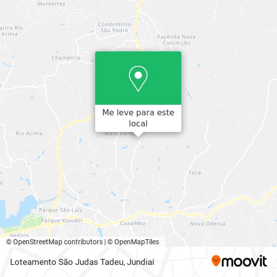 Loteamento São Judas Tadeu mapa