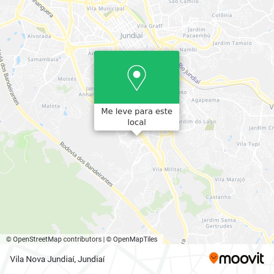 Vila Nova Jundiaí mapa