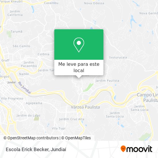 Escola Erick Becker mapa