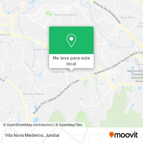 Vila Nova Medeiros mapa