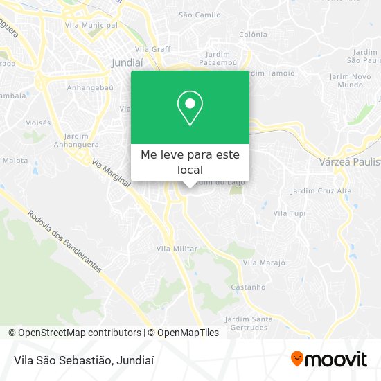 Vila São Sebastião mapa