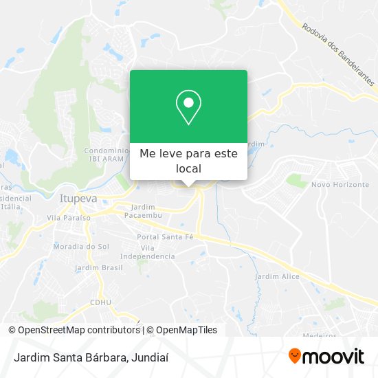 Jardim Santa Bárbara mapa