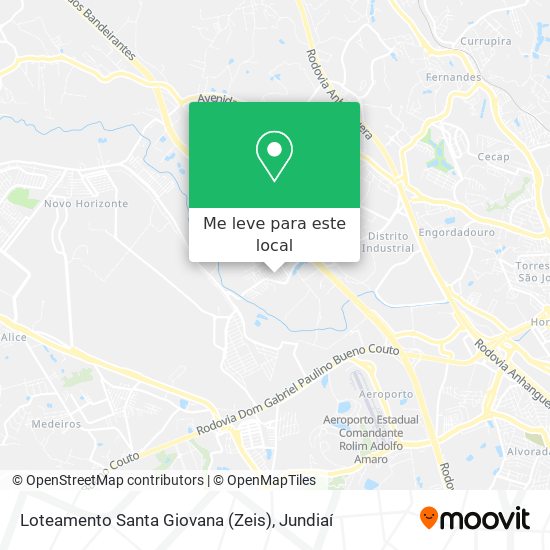 Loteamento Santa Giovana (Zeis) mapa