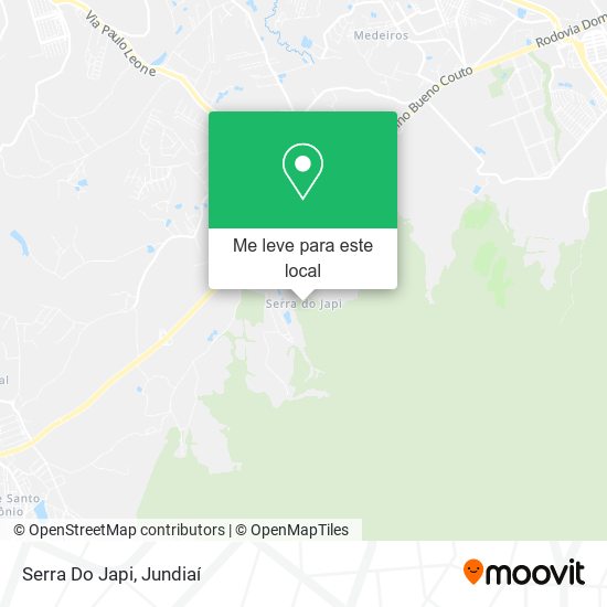 Serra Do Japi mapa
