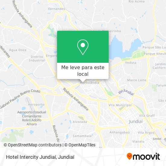 Hotel Intercity Jundiaí mapa