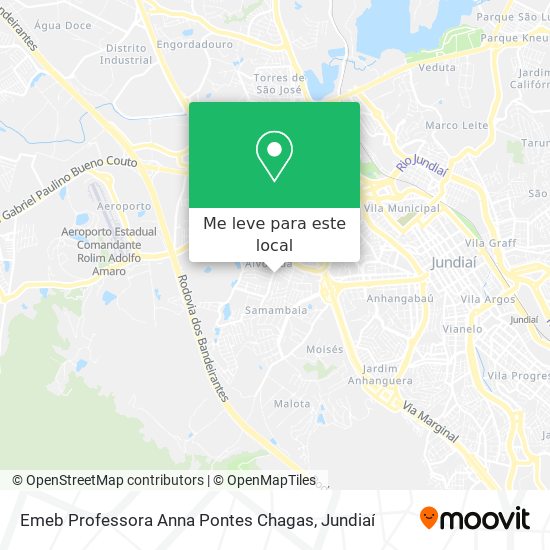 Emeb Professora Anna Pontes Chagas mapa