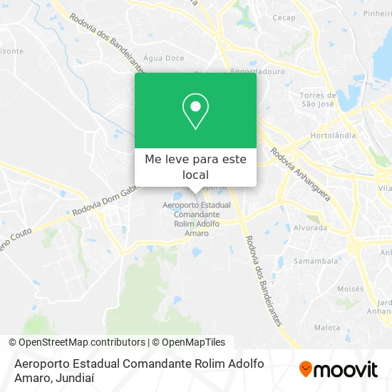 Aeroporto Estadual Comandante Rolim Adolfo Amaro mapa