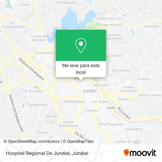 Hospital Regional De Jundiaí mapa