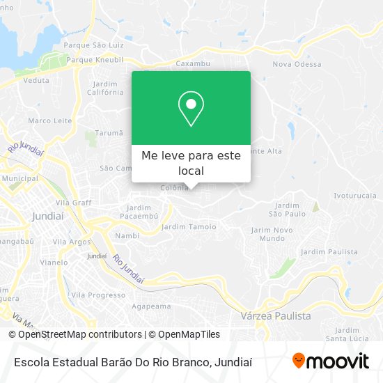 Escola Estadual Barão Do Rio Branco mapa