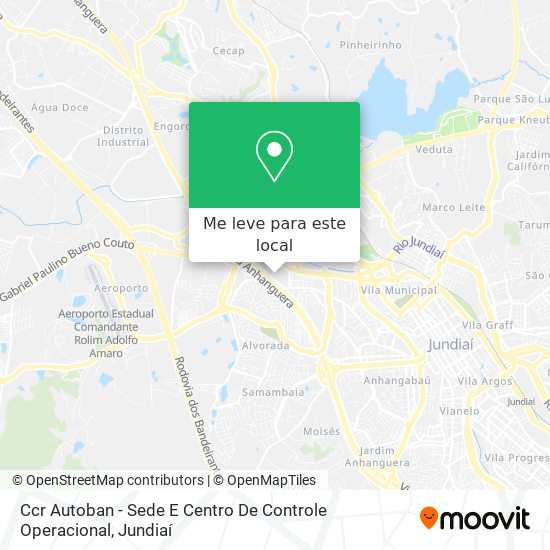 Ccr Autoban - Sede E Centro De Controle Operacional mapa