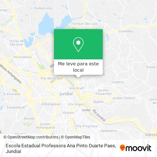 Escola Estadual  Professora Ana Pinto Duarte Paes mapa