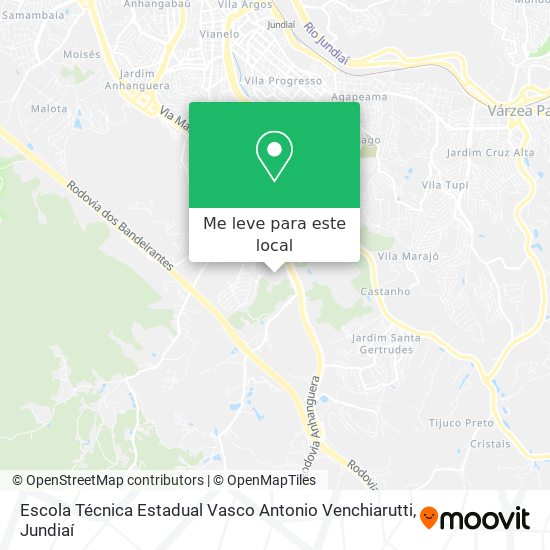 Escola Técnica Estadual Vasco Antonio Venchiarutti mapa