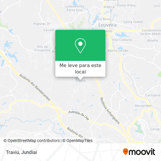 Traviú mapa