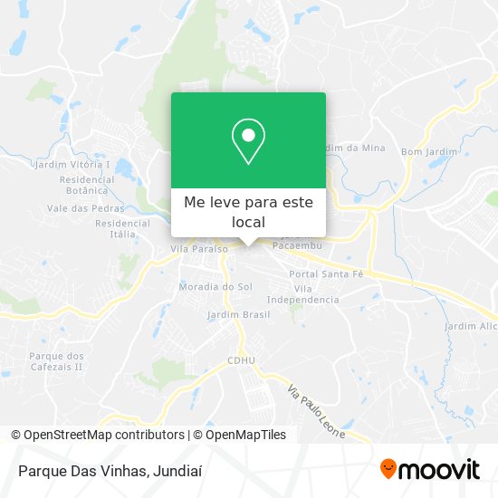 Parque Das Vinhas mapa