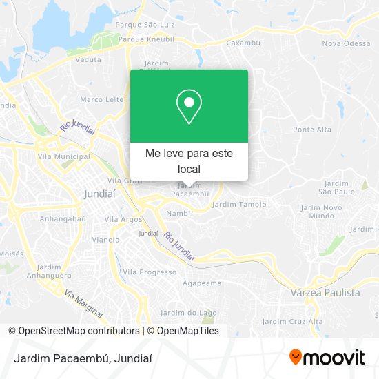 Jardim Pacaembú mapa