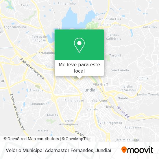 Velório Municipal Adamastor Fernandes mapa