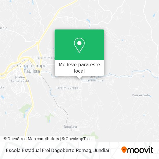 Escola Estadual Frei Dagoberto Romag mapa