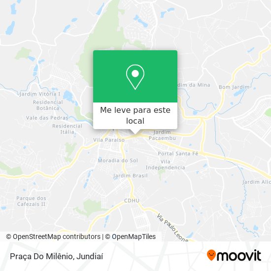 Praça Do Milênio mapa