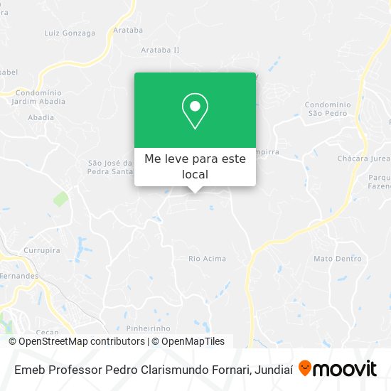 Emeb Professor Pedro Clarismundo Fornari mapa