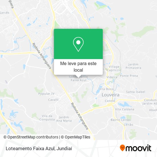 Loteamento Faixa Azul mapa