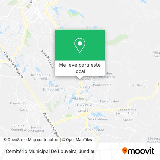 Cemitério Municipal De Louveira mapa