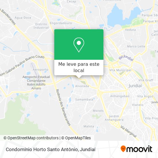 Condomínio Horto Santo Antônio mapa