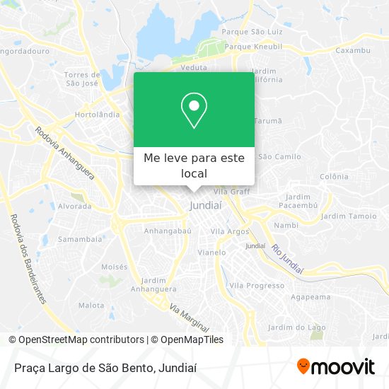 Praça Largo de São Bento mapa