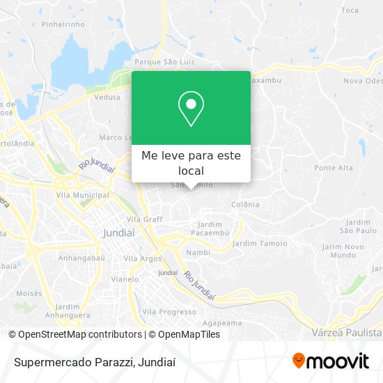 Supermercado Parazzi mapa