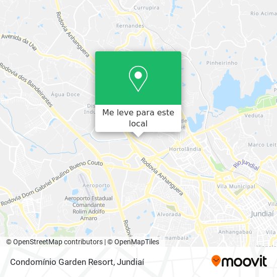 Condomínio Garden Resort mapa