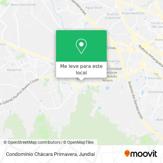 Condomínio Chácara Primavera mapa