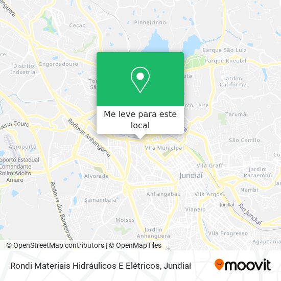 Rondi Materiais Hidráulicos E Elétricos mapa