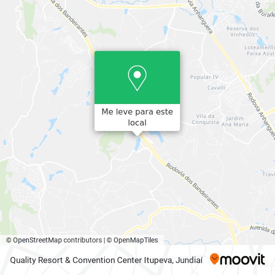 Quality Resort & Convention Center Itupeva mapa