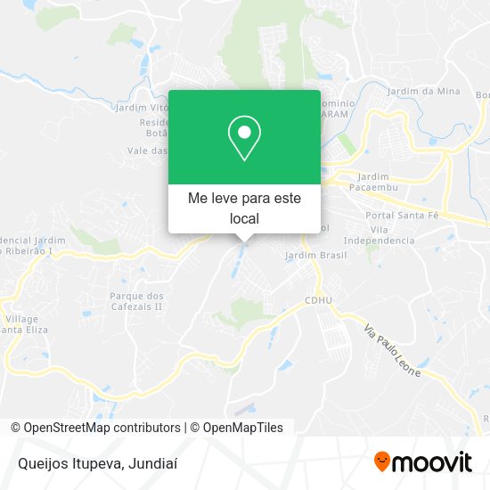 Queijos Itupeva mapa