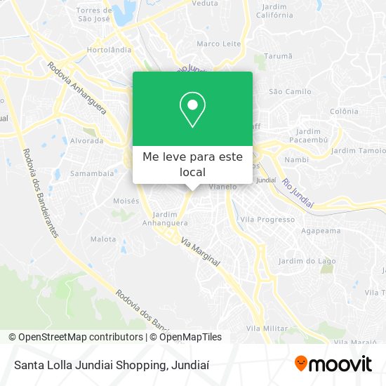 Santa Lolla Jundiai Shopping mapa