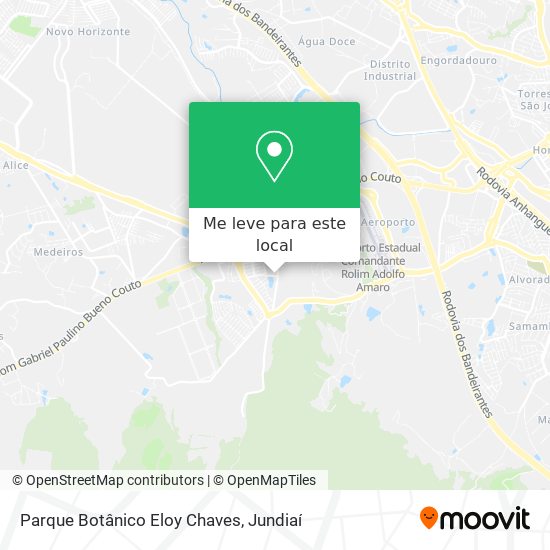 Parque Botânico Eloy Chaves mapa