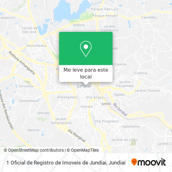 1 Oficial de Registro de Imoveis de Jundiai mapa