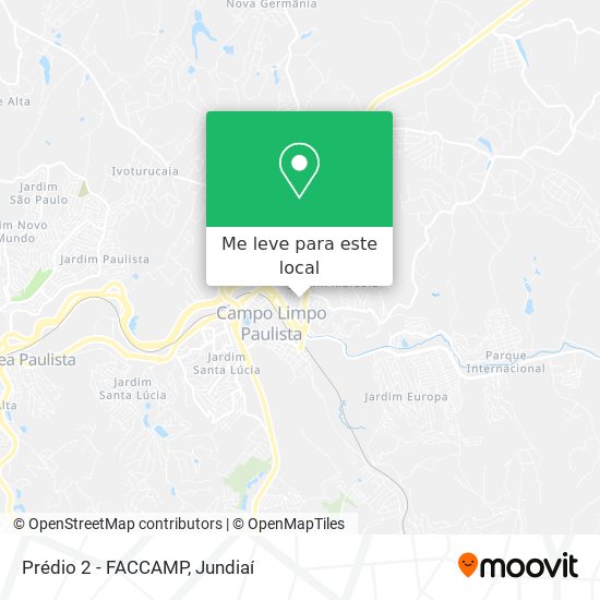 Prédio 2 - FACCAMP mapa