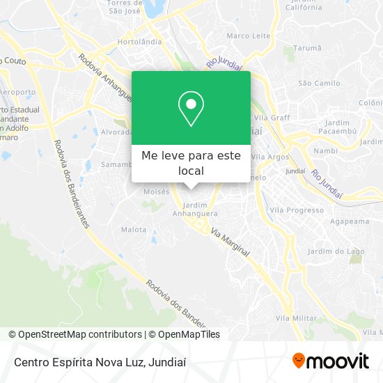 Centro Espírita Nova Luz mapa