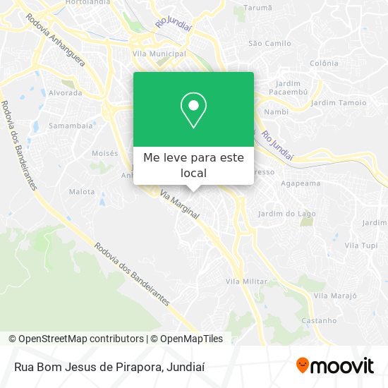 Rua Bom Jesus de Pirapora mapa