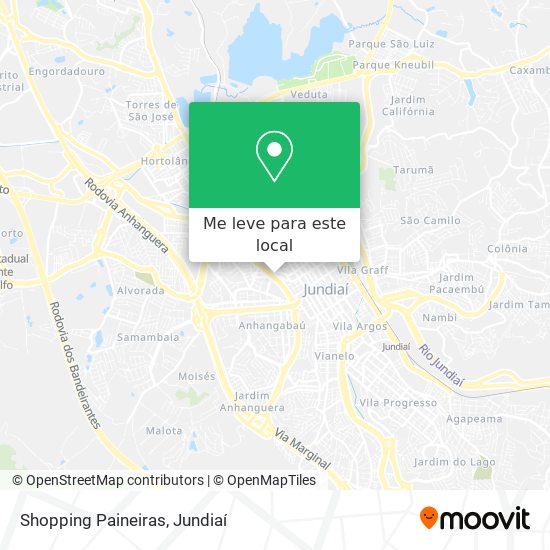 Shopping Paineiras mapa